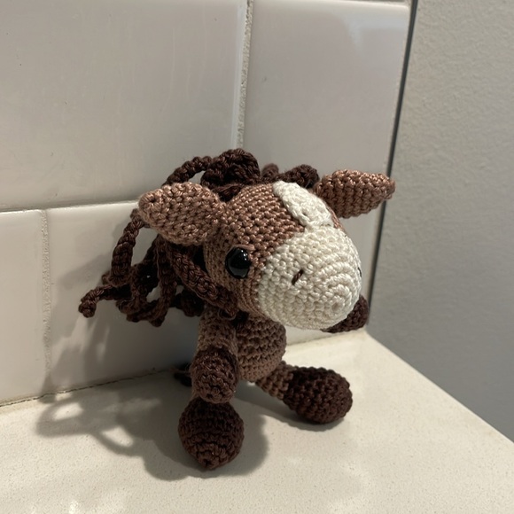 Hand Crafted Other - Handcrafted Small Horse Crochet Amigurumi Toy Figure Farm Decor